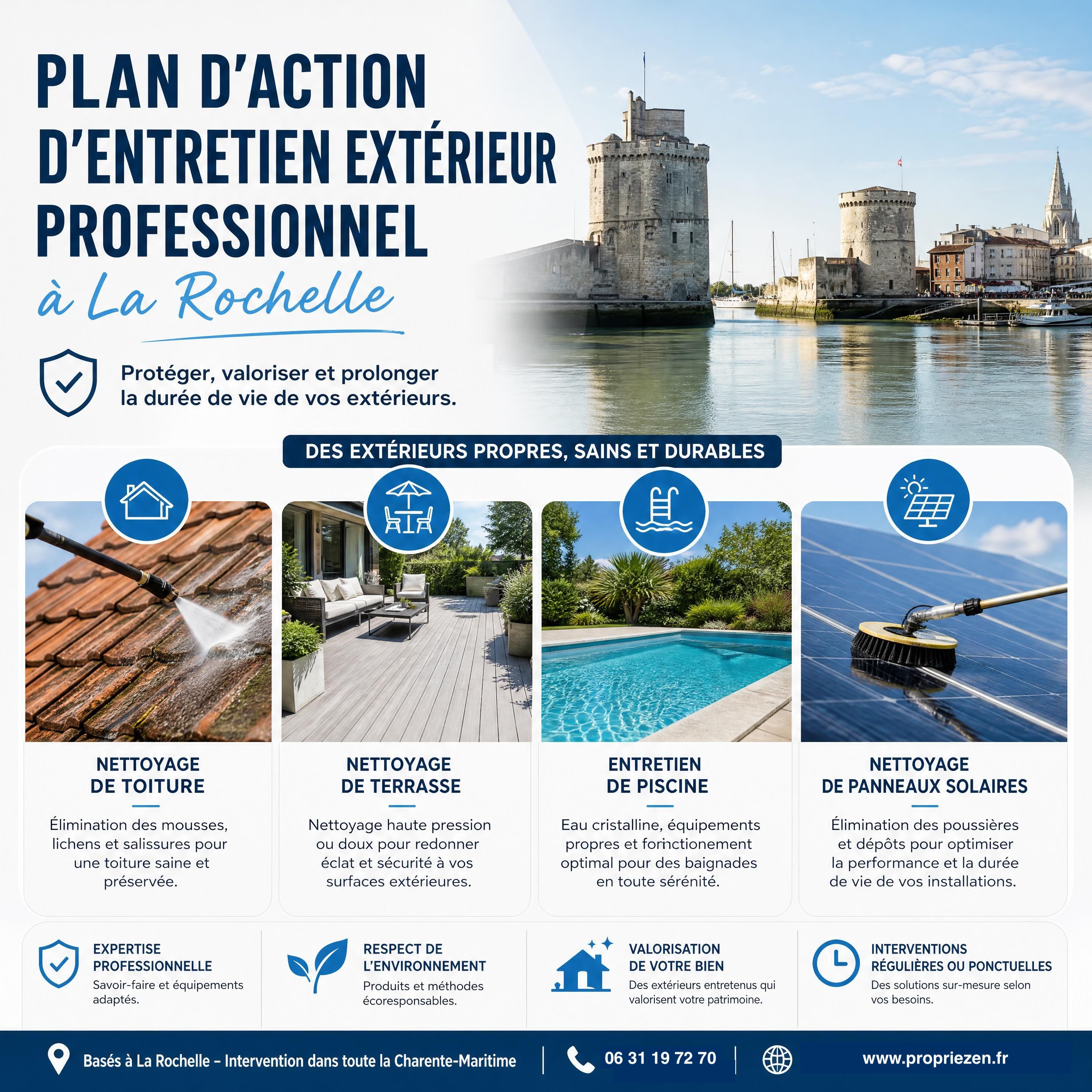 Guide pratique de l'entretien extérieur à La Rochelle 1 Propriezen un artisan a votre service 1 1