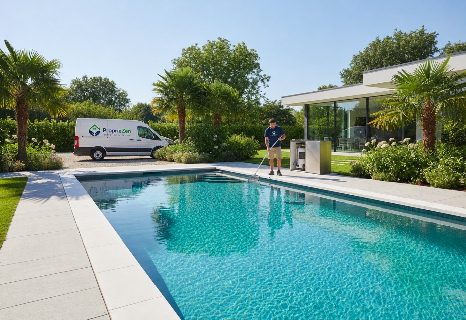 Nettoyage terrasse bois carrelage : préparez-aussi la piscine 1 entretien et nettoyage de piscine - Propriezen