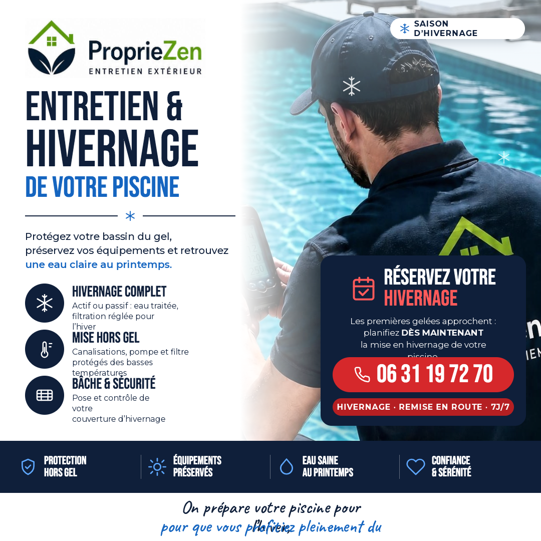 Hivernage de piscine en Charente-Maritime : le guide complet pour protéger votre bassin cet hiver 1 entretien et hivernage piscine Propriezen